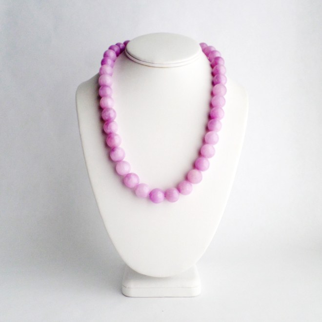Purple Jade Necklace from Kluster Happy Jewelry 